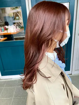 セミロング カラー 野呂 隼人のヘアスタイル