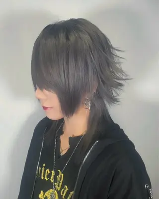 カラー V系ウルフ/ホワイト ブリーチ/🐺Rinのヘアスタイル