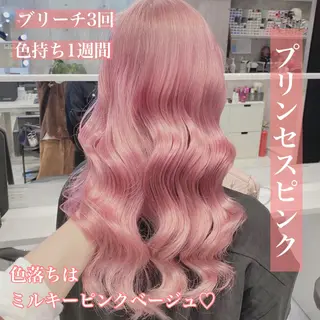 ロング カラー ヘアアレンジ メンズ キッズ マツエク・マツパ ブリーチの髪様 MASATOのヘアスタイル