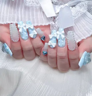 ネイル M🌷nail 長さだし専門店のネイルデザイン