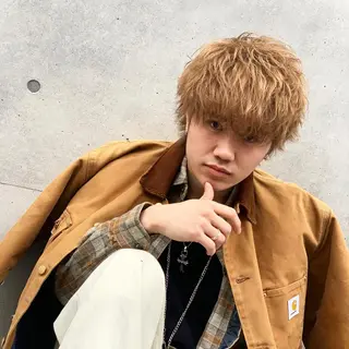 カラー メンズ 優真/難波で 1番パーマが上手いのヘアスタイル