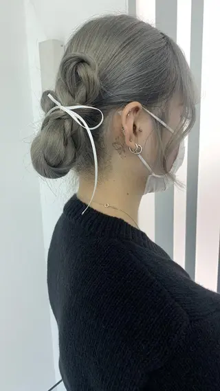 ヘアアレンジ ❄️透明感カラー❄️ メンズ✂️TOWAのヘアスタイル