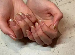 ネイル 韓国/ワンホン/長さ 出しつけ放題🎀のネイルデザイン