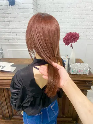セミロング カラー 札幌ブリーチカラー/ ダブルカラー/ドイのヘアスタイル