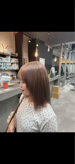 セミロング Mirai 似合わせ×透明感🪽のヘアスタイル