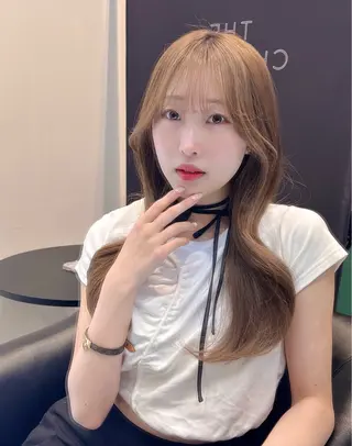 ロング ナナ♡レイヤーカット ♡似合わせカラーのヘアスタイル