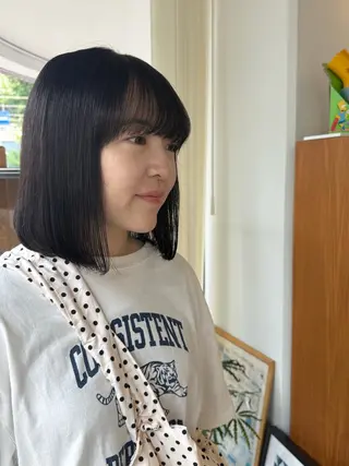 ミディアム カラー まなみ/ PORT SALONのヘアスタイル