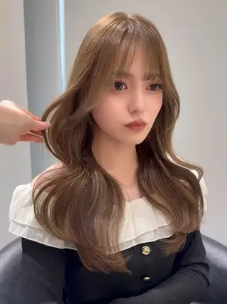 ロング ユナ hearts.店長のヘアスタイル