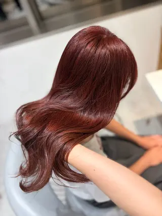 ロング カラー 美髪矯正/レイヤー 赤み消し/はるかのヘアスタイル