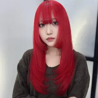 ロング カラー Ren. 🦋デザインカラーのヘアスタイル