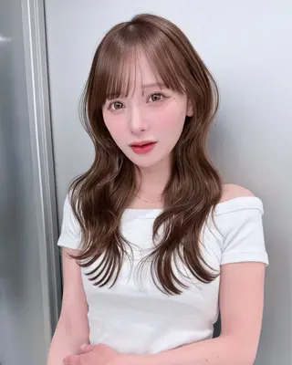 セミロング ヘアアレンジ 北村 誉 /パーソナルカラーのヘアスタイル