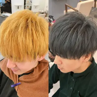 ショート カラー メンズ 美髪矯正・髪質改善 【中村吉孝】のヘアスタイル