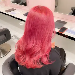 カラー girlな暖色ヘア 🪽🫧ハルナ🎀のヘアスタイル