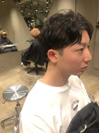 メンズ 🌈圧倒的デザイン パーマ 関和希のヘアスタイル