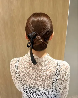 ロング ヘアアレンジ juve.大分/ 秋月ひとはのヘアスタイル