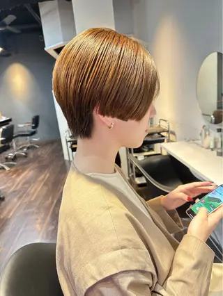 ショート カラー パーマ ヘアアレンジ メンズ 🌼似合わせのプロ 心斎橋/rena🌼のマツエク・マツパデザイン