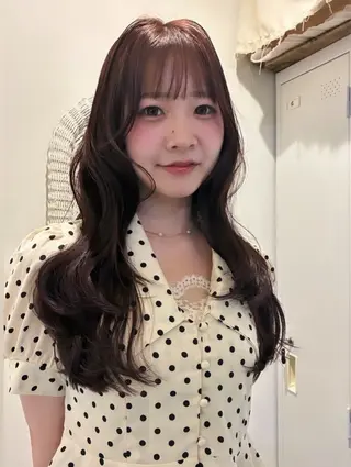 ロング nacoハイトーン ベージュ🍒のヘアスタイル