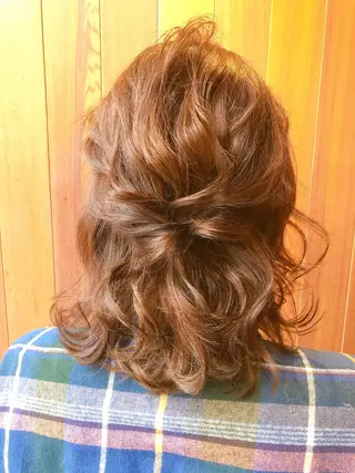 ミディアム 反橋 聖のヘアスタイル