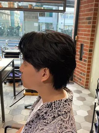 パーマ メンズ 大人男子の メンズパーマのヘアスタイル