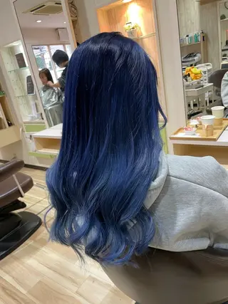 ロング カラー 🌈派手髪ハイトーン 🌈鈴木亮太🌈のヘアスタイル