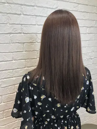 セミロング カラー 韓国レイヤー×艶髪 ハイトーンRyukiのヘアスタイル