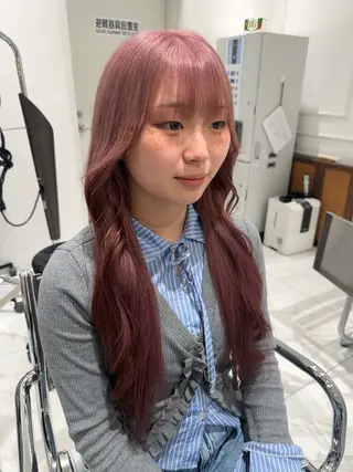 ロング カラー 村泉 心のヘアスタイル