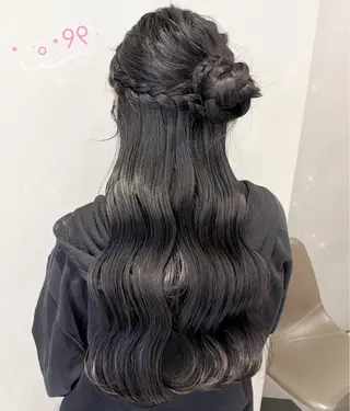 ヘアアレンジ 顔周り/ガーリー /ヘアメ/あつはのヘアスタイル
