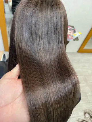 セミロング 新福島店長 植松裕也のヘアスタイル