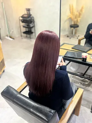 ロング カラー 川口 夏歩のヘアスタイル