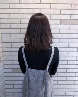 ミディアム カラー 中村 よしひでのヘアスタイル