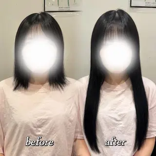 ロング カラー 🦋REISA🦋 エクステ×ハイトーンのヘアスタイル