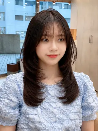 ミディアム ✨ミディアム レイヤーハルキのヘアスタイル