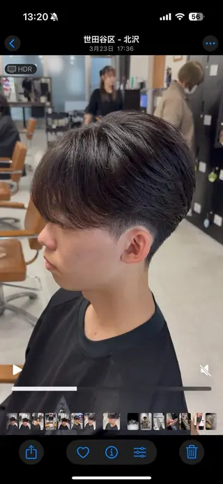 メンズ 海外風パーマ カラー特化園田　楓莉のヘアスタイル