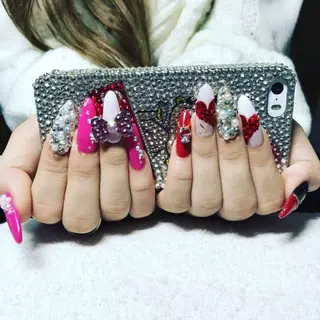 セミロング ネイル 《LB》ラブリエ Nail&eyeのマツエク・マツパデザイン
