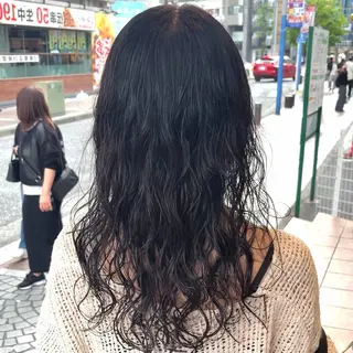 セミロング パーマ 横浜パーマ🌐ボブ✨ 暖色カラーもえかのヘアスタイル