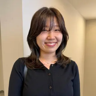 ミディアム カラー SAKI 新宿のヘアスタイル