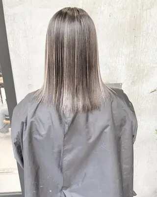 ミディアム カラー ヘアアレンジ TATSUYA アートディレクターのヘアスタイル