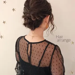 セミロング ヘアアレンジ 市川 千夏のヘアスタイル