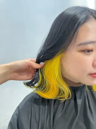 ミディアム カラー パーマ ヘアアレンジ 💗無料カットモデル 募集中yu-ki💗のヘアスタイル
