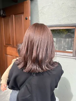 ミディアム カラー フクウラ ミホのヘアスタイル