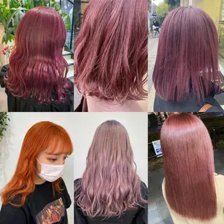 ロング カラー ヘアアレンジ TSUNA 🌙 Lim 五反田のマツエク・マツパデザイン
