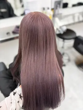 ロング 艶髪ハイトーンカラー 渋谷🎀ririkaのヘアスタイル