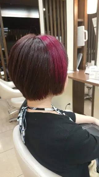 ショート カラー 前野 樹莉のヘアスタイル
