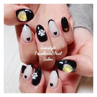 ミディアム ネイル 🐾enen style 🐾のネイルデザイン