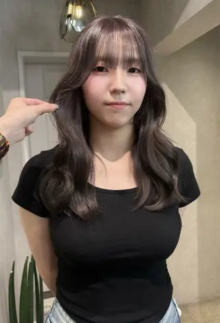 セミロング 透明感モテスタイル 💞SHIORI💞のヘアスタイル