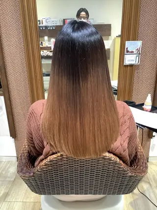 ロング 髪質改善縮毛矯正 美容師✂️山崎竜二のヘアスタイル