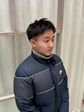 メンズ N,SOL / 岩上 新大のヘアスタイル
