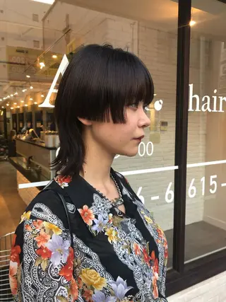 セミロング デザイン特化ブリーチ 堀江美容室/ぱぴのヘアスタイル