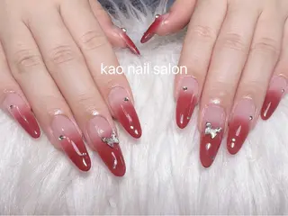 ネイル kao nail マグネット/長さだしのネイルデザイン