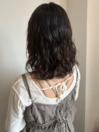 ミディアム パーマ ニュアンスパーマ 🧺アンジュのヘアスタイル